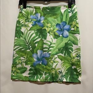 TEMPESTA GRUPPO AMERICANO PALM LEAF SKIRT SZ 6